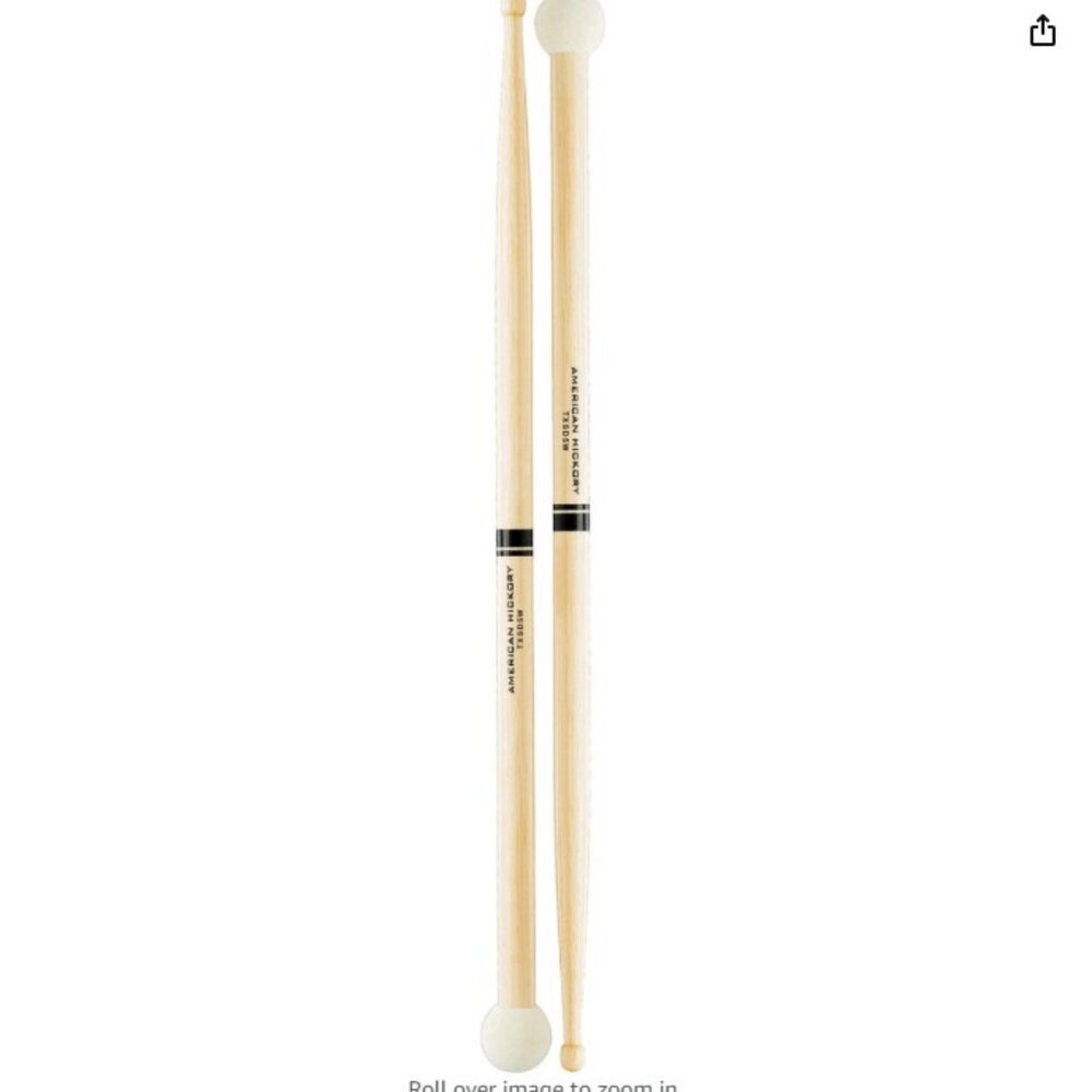 ProMark Hickory SD5 Light Multi Percussion Stick, Wood tip, Felt Butt